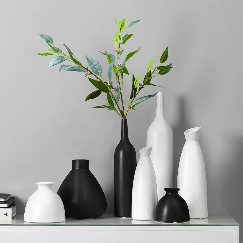 

Creative Japanese Zen ceramic vase ornament artistic flower arrangement modern simple living room home soft decoration