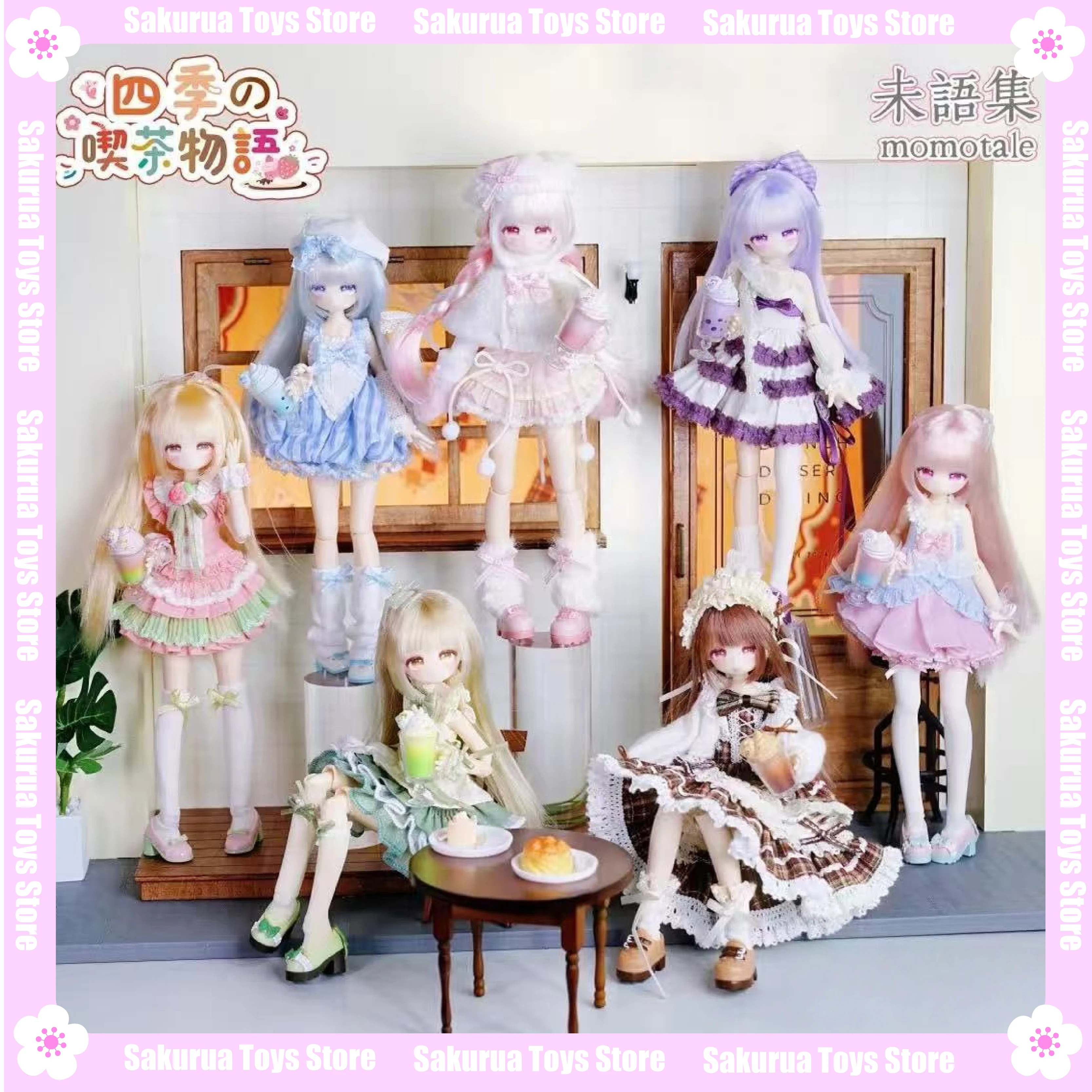 

In Stock Throbbing Moment Weiyuji Four Seasons Tea Story BJD Ornament Model Peripheral Action Figure Collection Gift
