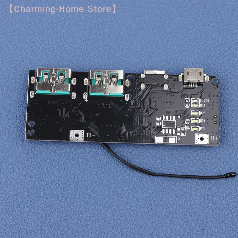 【M】QC4.0 QC3.0 LED Dual USB 5V 4.5A 22.5W Micro/Type-C USB Mobile Power Bank 18650 Charging Module Temperature Protection