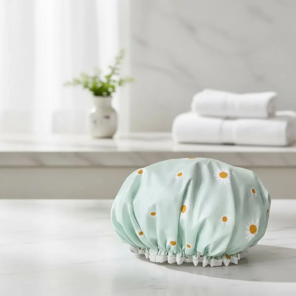 Waterproof Shower Cap Women's Printed Hair Cap Cartoon Cute Shower Mask Shower Cap