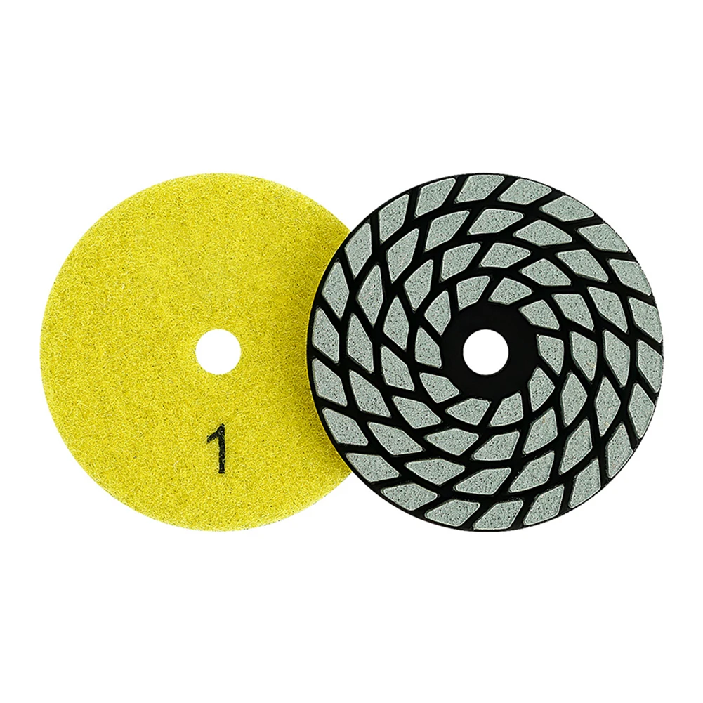 1pc 80mm Wet Dry Polishing Pad Flexible 4 Steps Polishing Pads For Granite Marble Stone Sanding Disc Power Tool Accessories