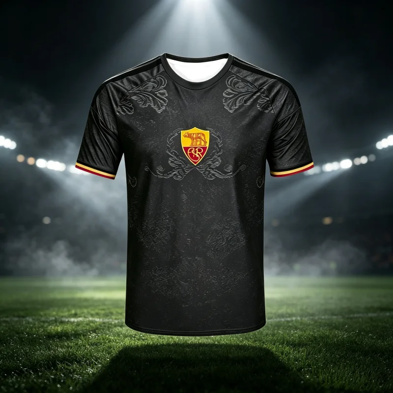 2026 Sommer Italienisches Roma Sport-Trikot Kurzarm-T-Shirt für Herren und Damen Atmungsaktiv Schnelltrocknend Streetwear Oberteile Familien- und Kinder-T-Shirts