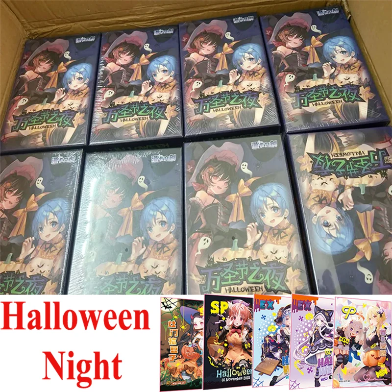 Göttin Geschichte Halloween Nacht Sammlung Karten Anime Mädchen Party ex sp cp seltene Karte Kind Kinder Spielzeug und Hobbys Geschenk