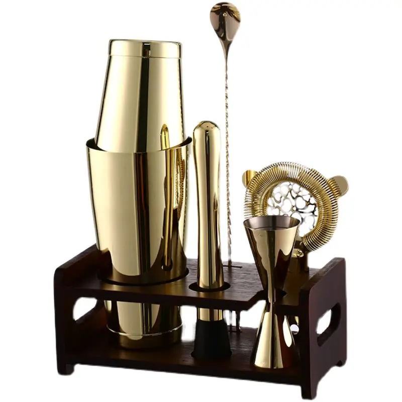 

Stainless Steel Bartending Set Base Wine Utensils Cocktail Maker Snow Keg Cup Shaker Bar Full Set of Utensils