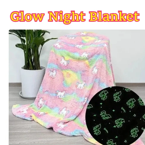 ليلة توهج انعكاس الصوف بطانية أفخم رمي مكتب النوم حجم واحد الكرتون نمط تكييف الهواء الأريكة أريكة الراحة الدافئة