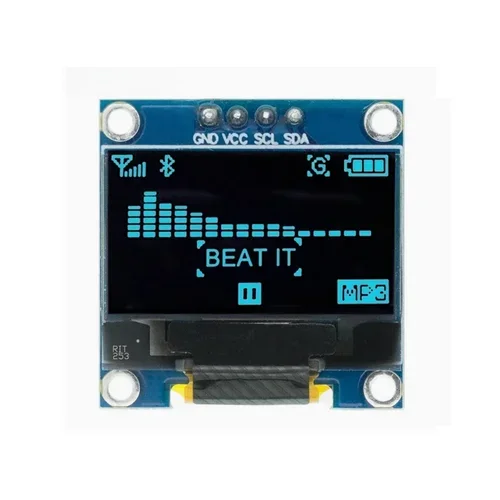 LCD screen 0.96-inch  blue white yellow blue dual color 4/7-pin IIC communication OLED display module