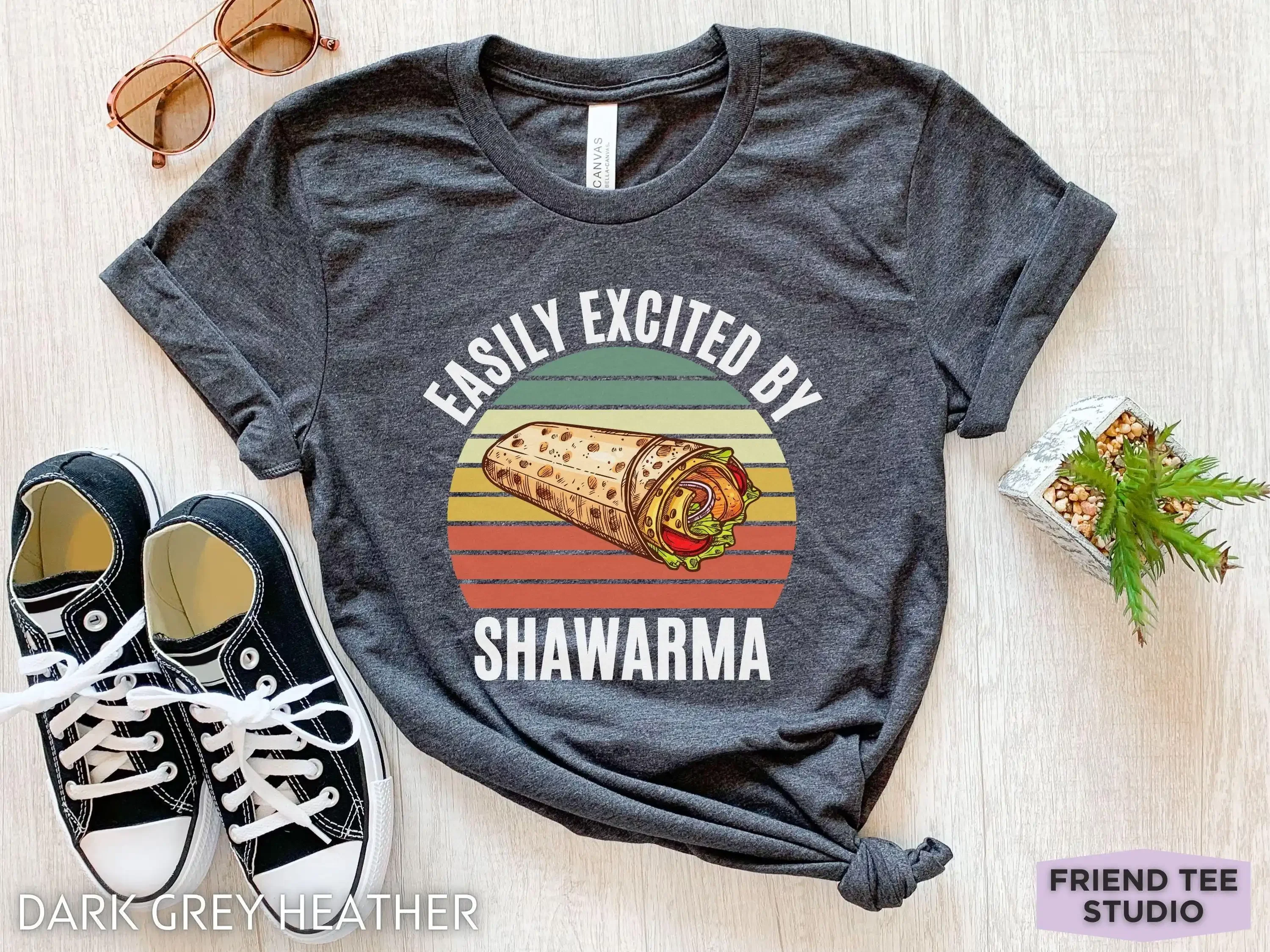 Shawarma T Shirt s Funny Lover Middle Eastern Food Street Top