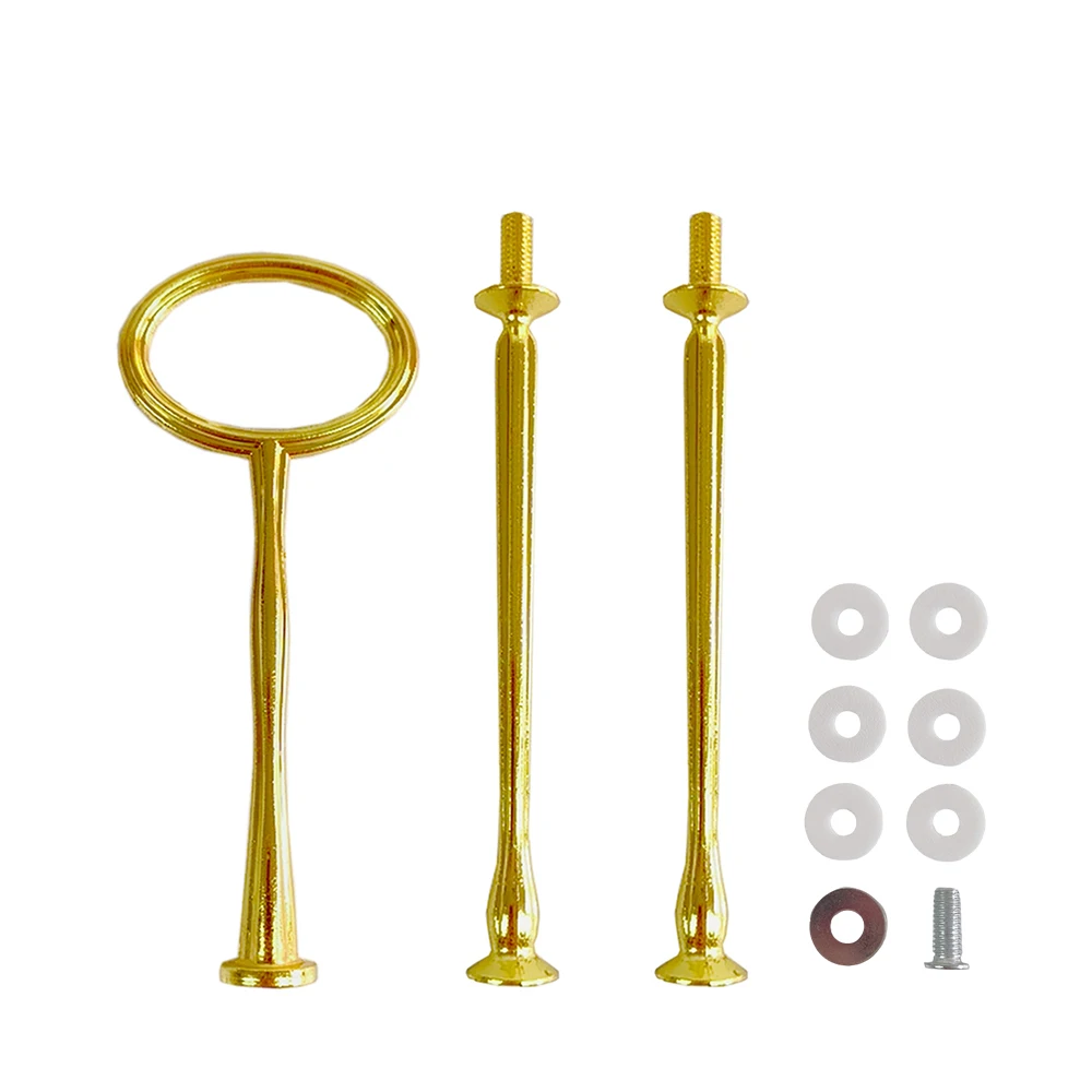 10Pcs/lot golden Dessert Display Wedding Tiered Cake Stand Hardware and fittings