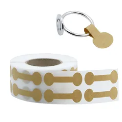 500Pcs Jewelry Price Tag Self-Sticker Ring Paper Label For Rectangle Display Packaging Small Businesses Exhibitor Material Tool