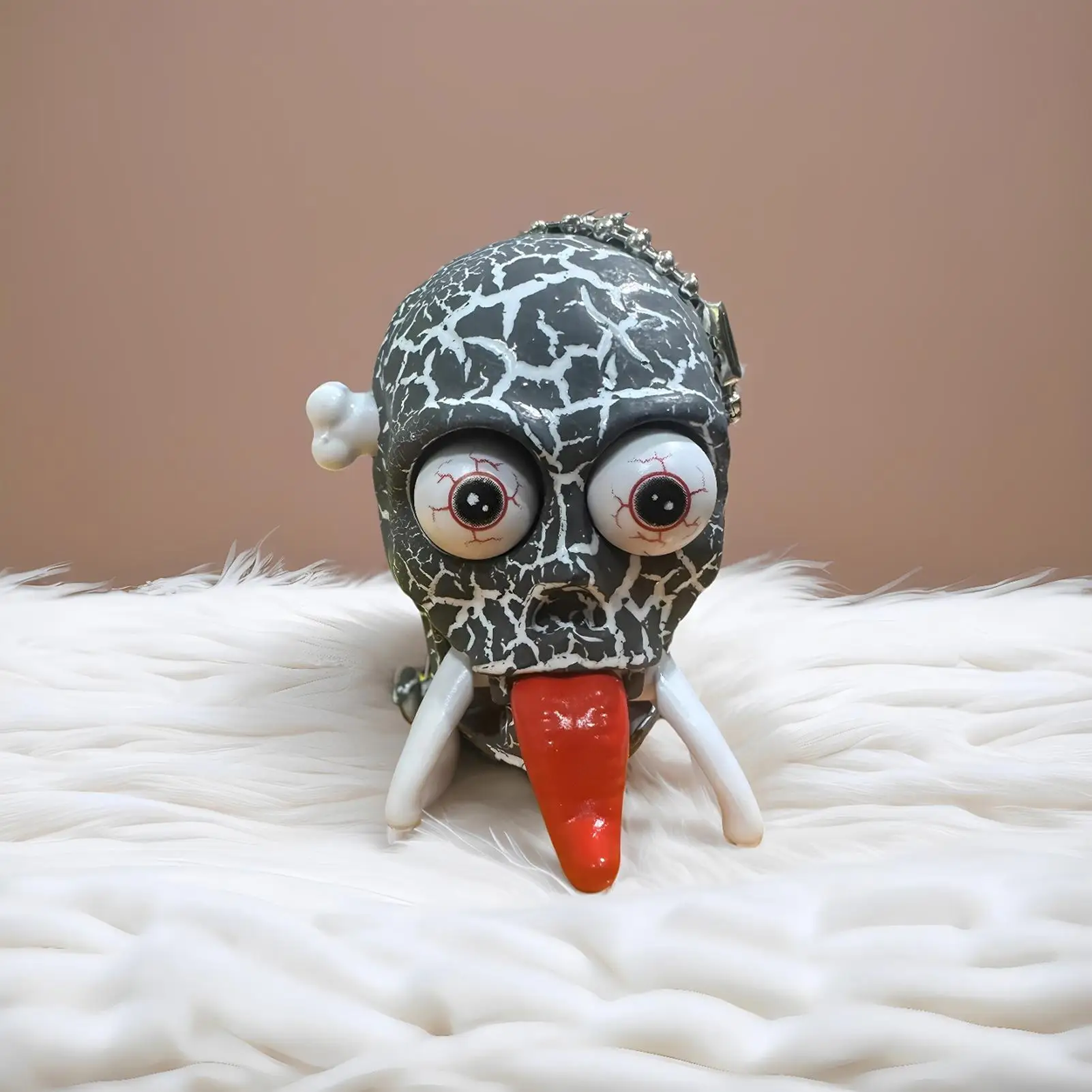 Opwindbare skeletten Prank Toy Clockwork Skull Walking Model Stress Relief Prank Model Hanger Benodigdheden voor verjaardagsfeestje gunst