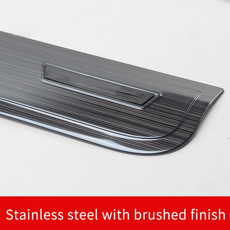 Brushed Stainless Steel Door Kick Protector for Pajero V97/V93 – OEM Fit No-Drill Installation Kick-Proof Stain-Resistant view 4