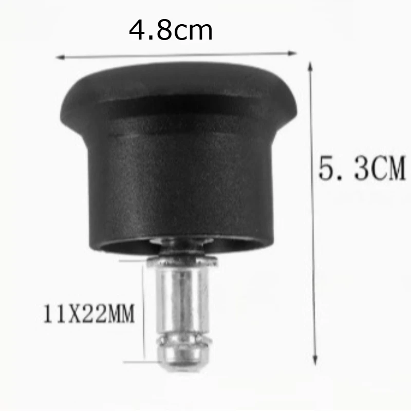 Anti-Slip Office Chair Feet for Office Chair Stem Glide Replacement Furniture Mute Mushroom Casters Stem Mounted Chair Glide