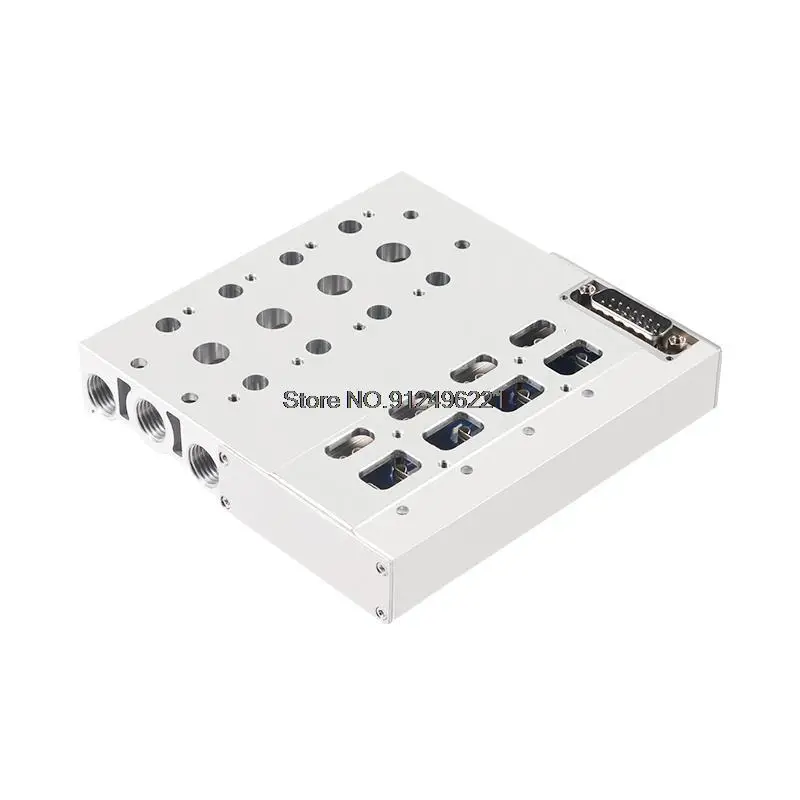 Pneumatic Solenoid Valve Bus Valve Island Valve Plate Bottom 4V210-08 Integrated Base Manifold Valve Group 200M Bus 24V