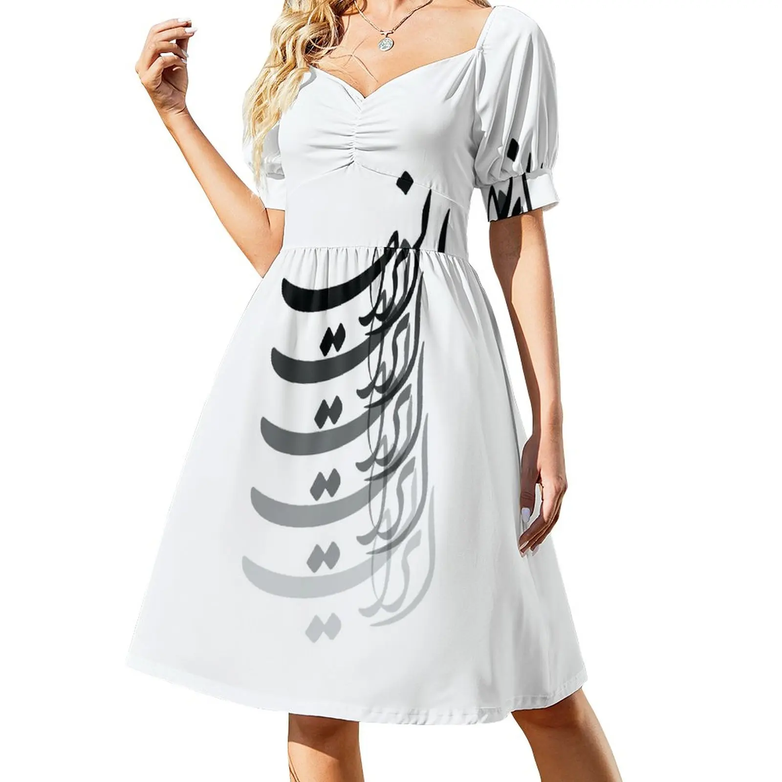 

Iran in Persian calligraphy Sleeveless Dress women's summer clothing 2024 party dresses women