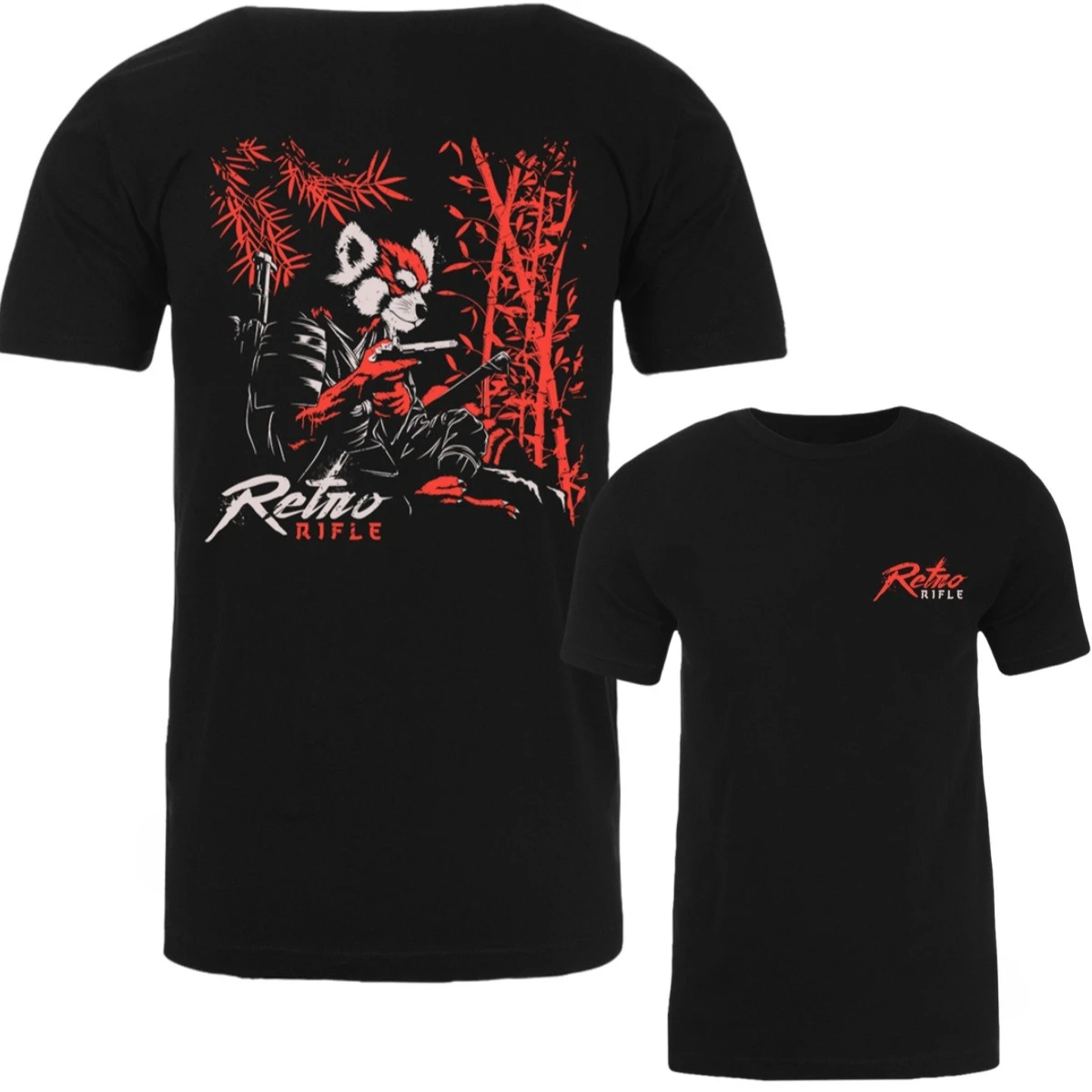 Retro Rifle - Men's T-Shirt - Firefox Graphic Printing High-end Luxury Unisex Style Both of Men and Women