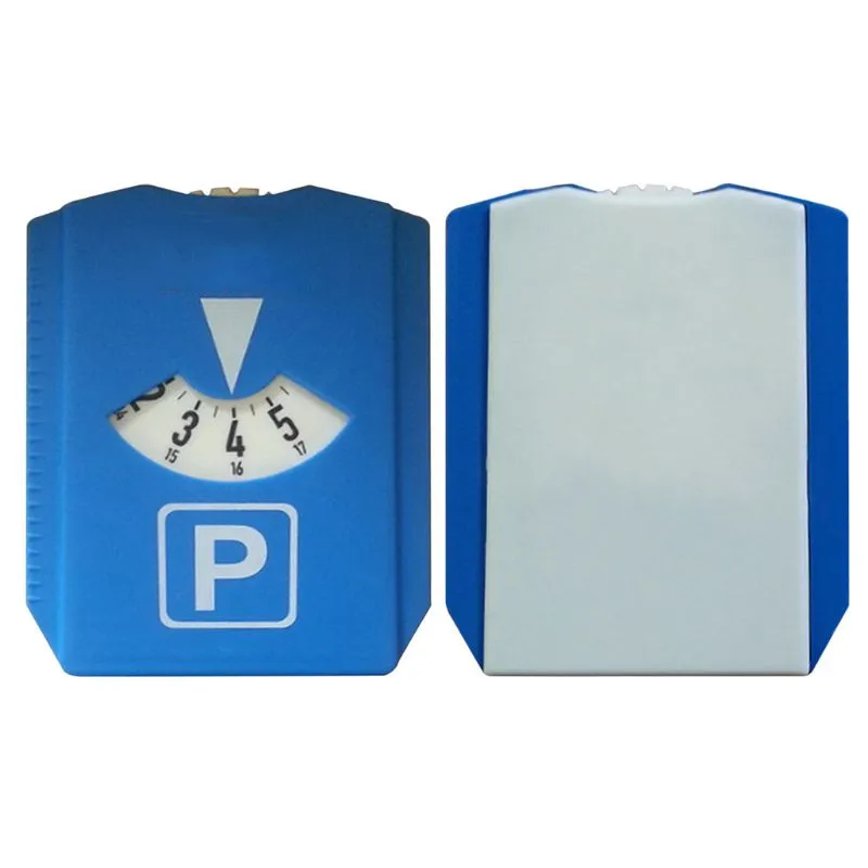 Car Parking Disc Timer Clock Arrival Time Display Blue Plastic Parking Time Tools Portable Car Parking Timer Clock