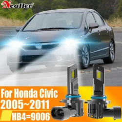 2pcs HB4 9006 Led Fog Light Canbu Car Bulb High Power 6000K Xenon White Headlight Diode Lamp 12v 55w For Honda Civic 2005~2011