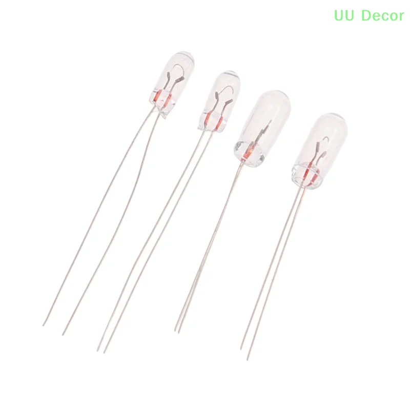 Lâmpada Edison Miniature Lamp, Filamento Incandescente, Arroz, 3mm, 4mm, 6V, 12V, 20Pcs