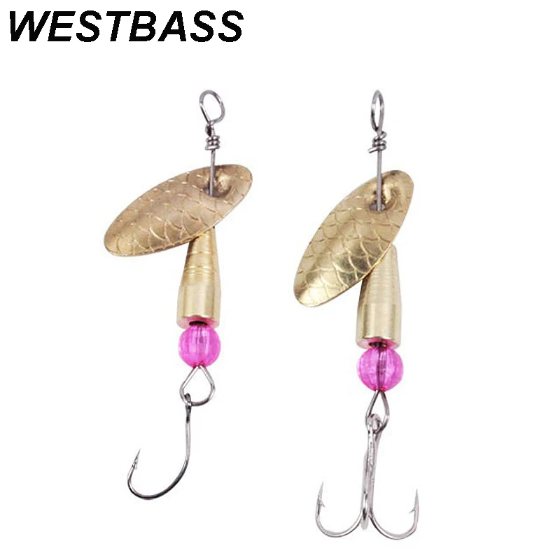 WESTBASS 1PX Metal Spoon Spinner Micro Fishing Lure Spinnerbait Trolling Hard Bait Sinking leurre Wobbler cebo duro Hart köder