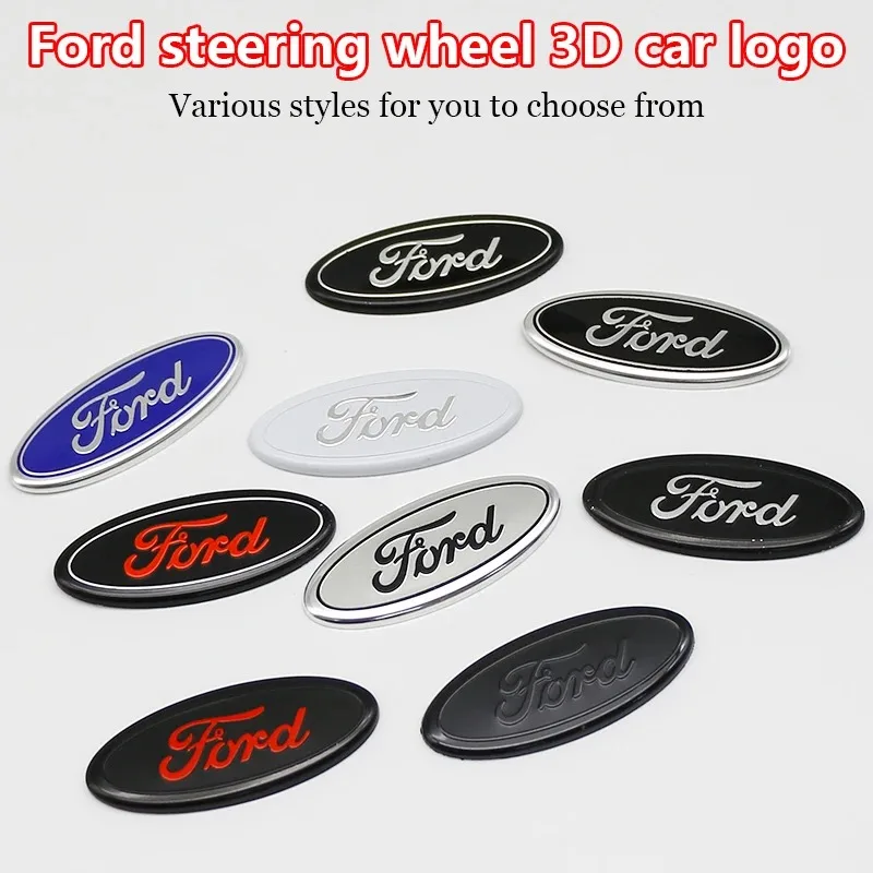 

Car Styling Logo Steering Wheel Center Badge Logo Sticker interior Accessories For Ford Focus 3 MK2 Fiesta MK7 Mondeo MK4 Fusion