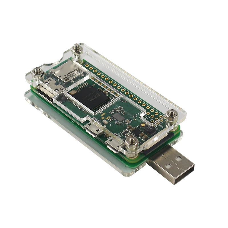 Raspberry Pi Zero W USB Addon Board USB Connector Expansion Board with Acrylic Case for Raspberry Pi Zero W