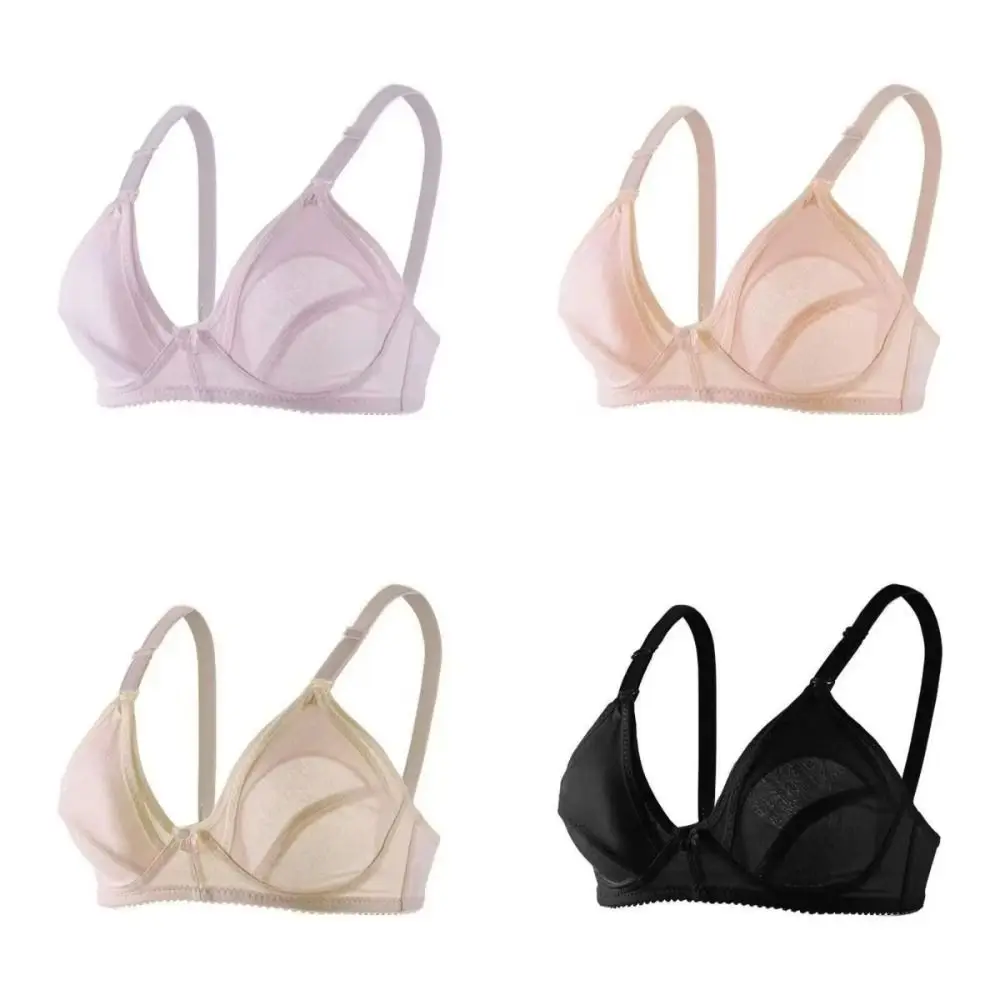 Soft Cotton Maternity Nursing Bra Wire Free Open Breast Design Open Breast Bra Sleep Underwear Plus Size Nursing Bra For Mama