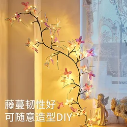 Remote Control Willow Vine Light with Butterfly 36LED 8Mode Usb Powered Tree Branch Lamp DIY Holiday Atmosphere Light Wall Decor