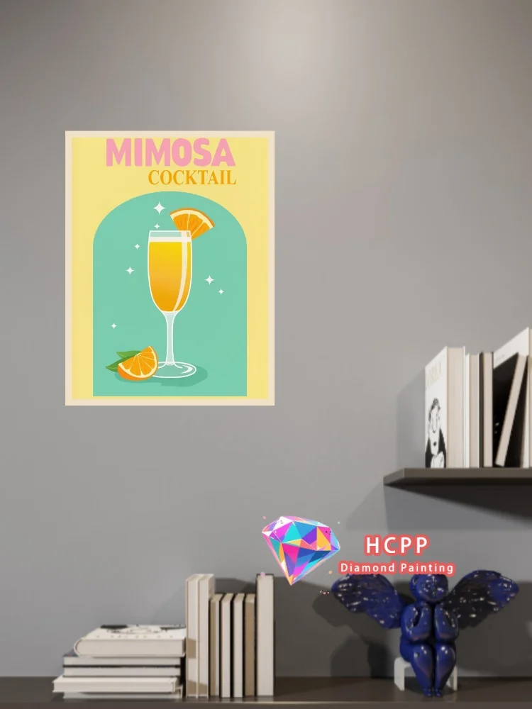 Cupid Arrow Manhattan Bloody Mary Cocktail Diamond Drawing Kit Square Round Diamond 5D DIY Mosaic Handmade Art Gift Home Decor
