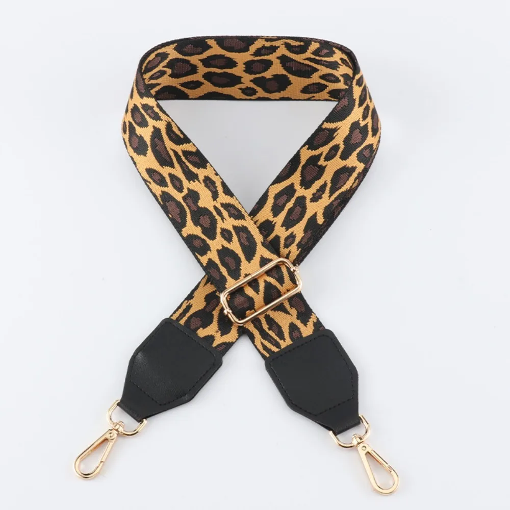 

Fashion Polyester Shoulder Sling Bag Belt Leopard Print 5cm Wide Bag Accessories Adjustable Shoulder Belt Bag