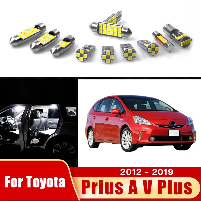 Für Toyota Prius V Prius A Plus 2012 2013 2014 2015 2016 2017 2018 2019 Auto-LED-Innenbeleuchtung Schminkspiegel-Licht Zubehör