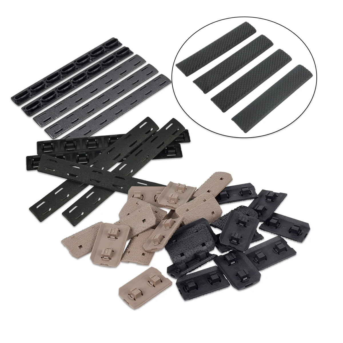 Kit montaje riel BCM Keymod M-LOK – Adaptadores guardamanos nailon - imagen 5