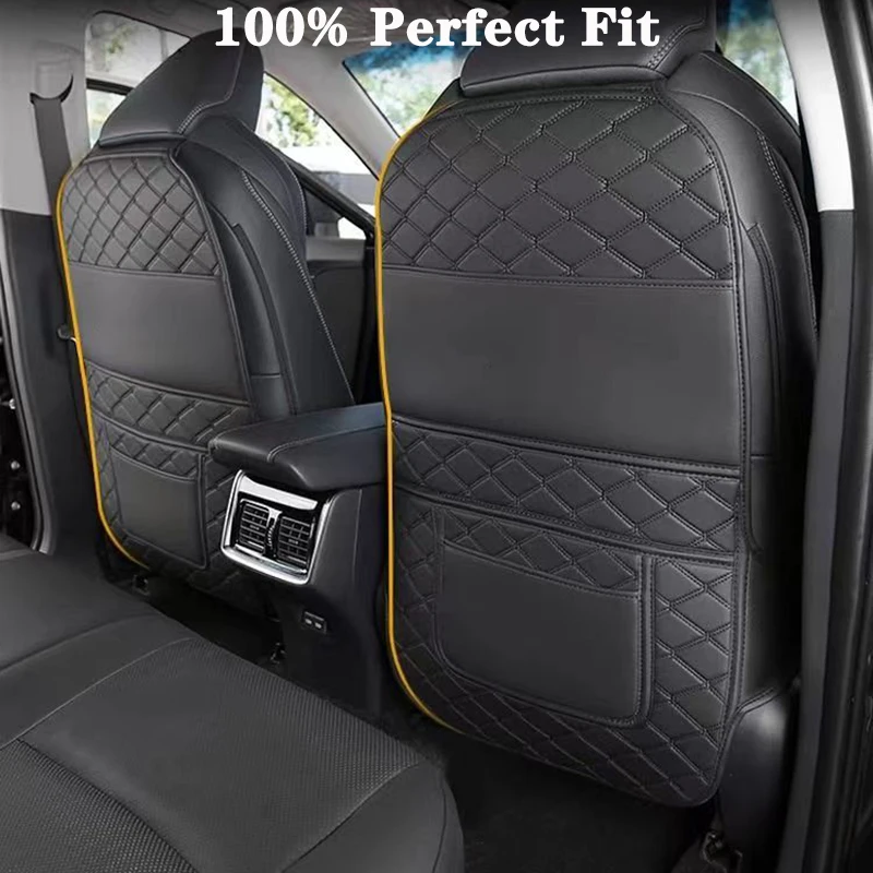 Rear Seat Anti Kick Pad For Toyota RAV4 2020-2024, Child Feet Kick Mats Seat Cover Waterproof Protection for Stain Scratch