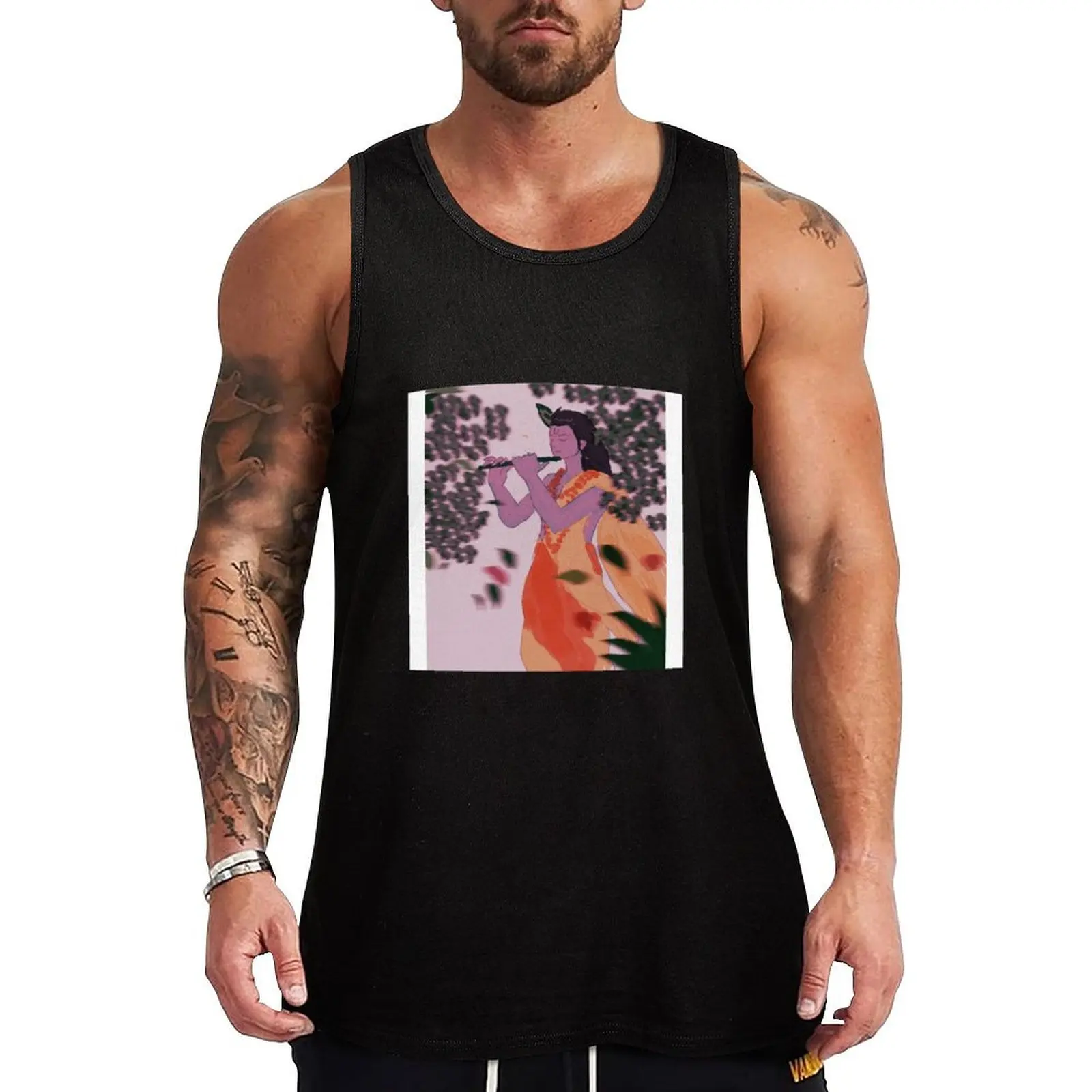 Krishna Tank Top basketball Men's gym clothing t shirts