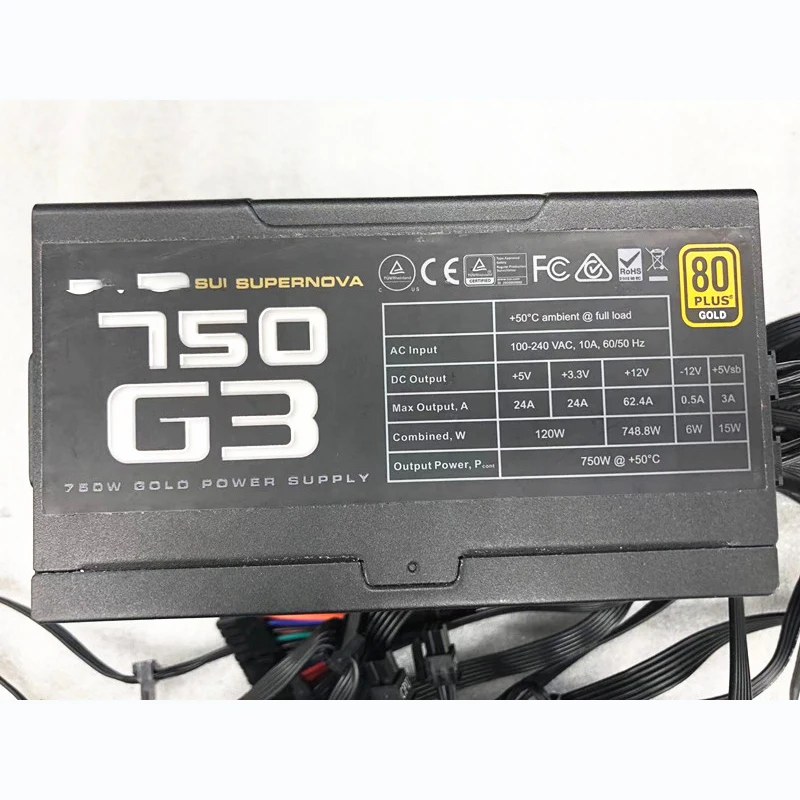 Hot For Mining Power Supply for  Evga750G3 750W Full Module 100% Test Before Shipment