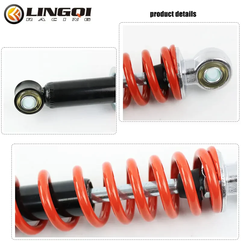 LING QI Motorcycle 270mm 250mm Shock Absorber PF1 Front Rear Suspension Spring Shock Damper For ATV Pit Dirt Bike Accessories