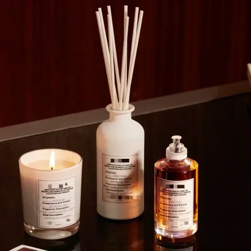 

New for 2025 Lazy Sunday Morning Aromatherapy Diffuser Without Fire Reed Diffuser Sets Jazz Club Firelight Fireplace Fragrance