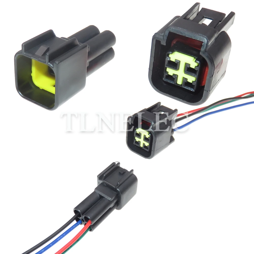Conectores de arnés de cableado macho y hembra para coche, conector PCB de 4 pines con cables FWY-C-4F-B 12444-5504-2