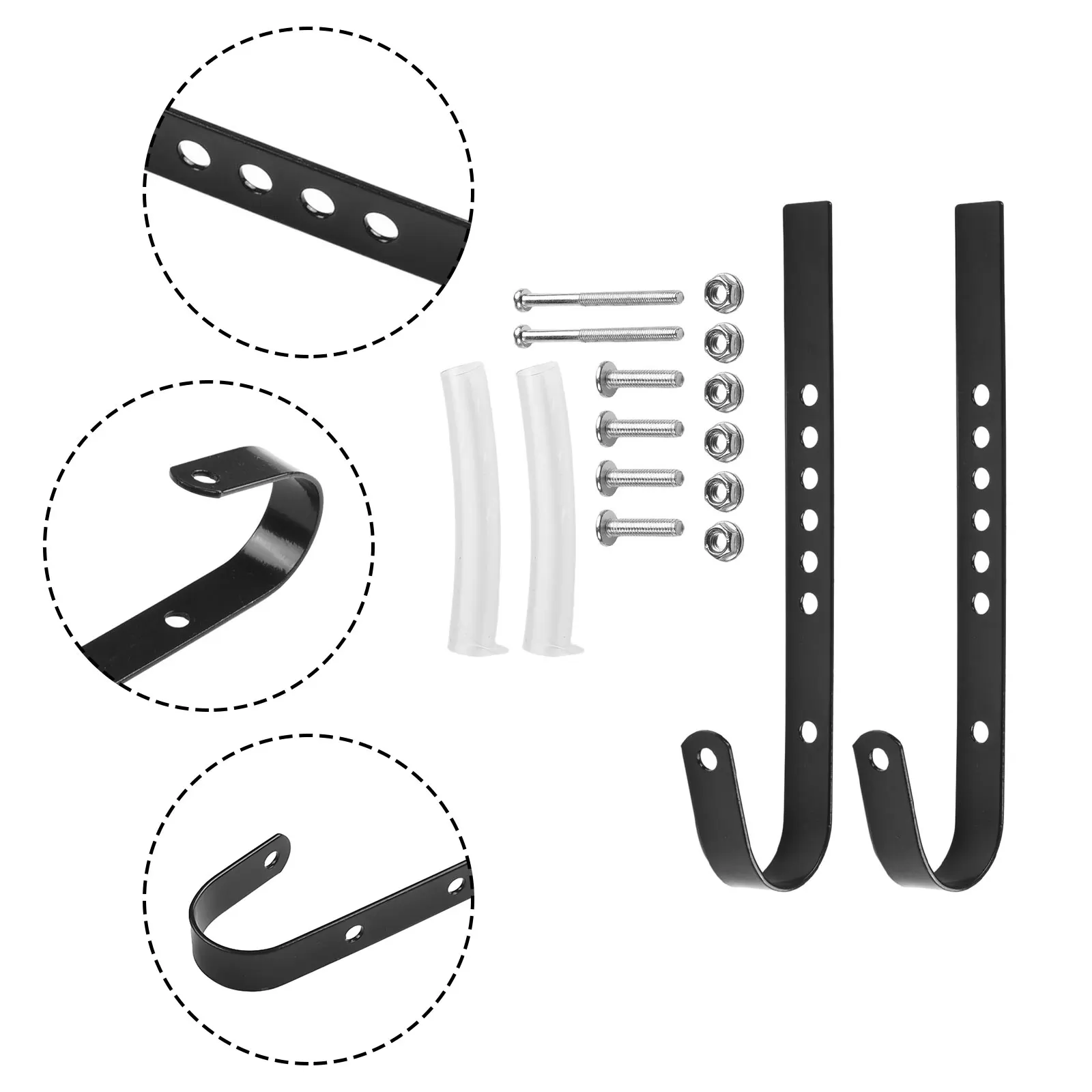 

Hooks Bike Basket Hook For E bikes MTB Bikes Aluminium Alloy Bolts Adjustable Bicycle Accessories For Bicycle MTB Accessories