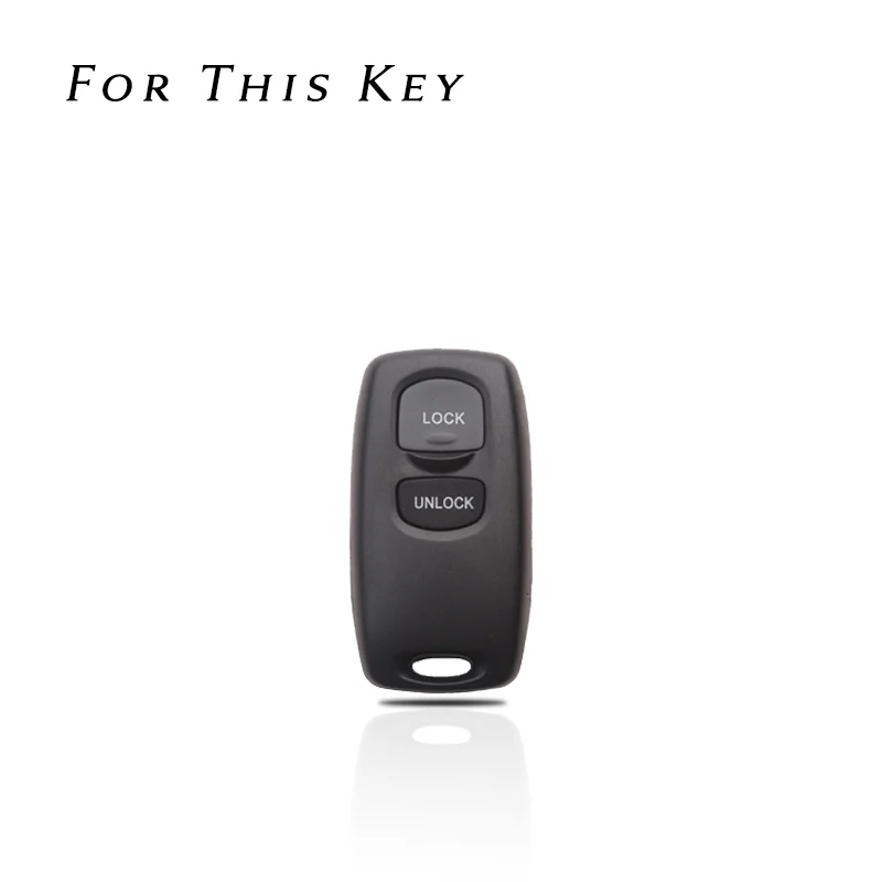 Z+ Genuine Leather Car Key Fob Case Cover For Mazda 2 3 6 CX-7 323 626 RX8 MPV