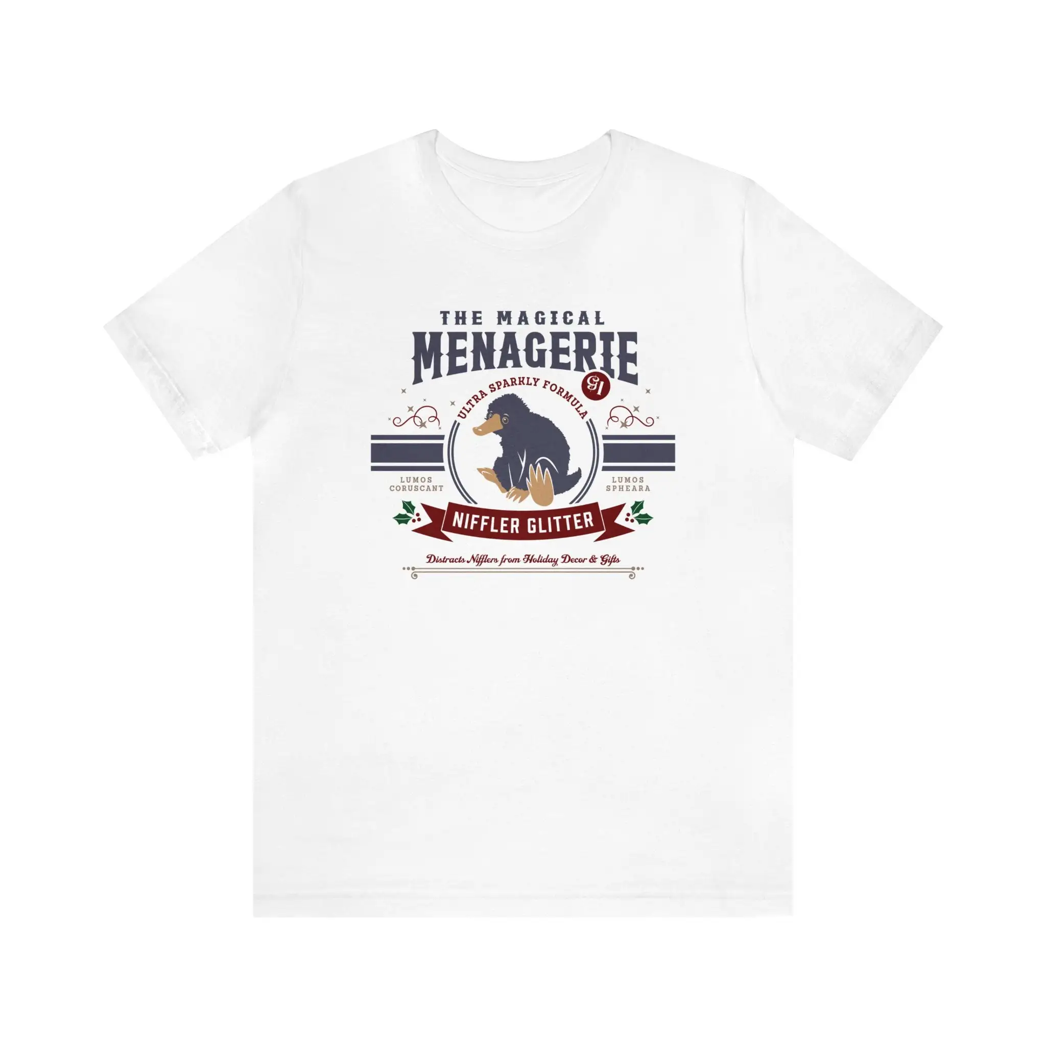

The Magical Menagerie Niffler Glitter Bella Canvas Jersey T Shirt