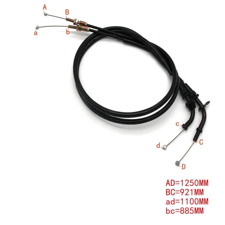 

Motorcycle Push&Pull Throttle Cable Line Wires Scooter Acceleration For Suzuki GS500 GS500F 2001-2009 OEM:58300-01DA0 Parts