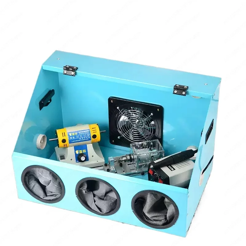 Polishing dust box Metal integrated engraving and polishing Electric grinding table Mill Wenwan tooth machine grinding box