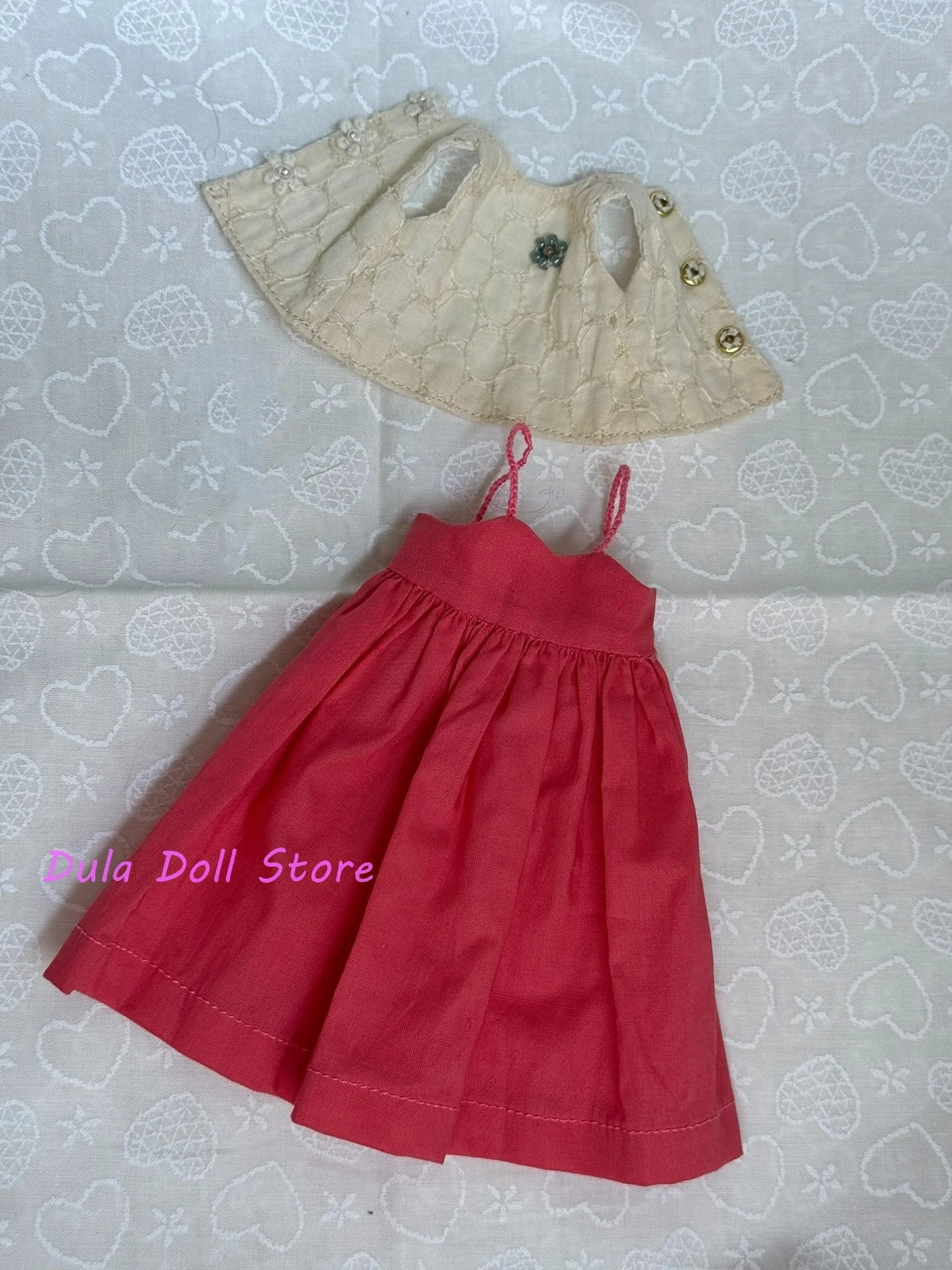 

2026 Dula Doll Clothes Dress Pink camisole skirt for Blythe Landoudou Landazz ob24 ob22 Doll Accessories