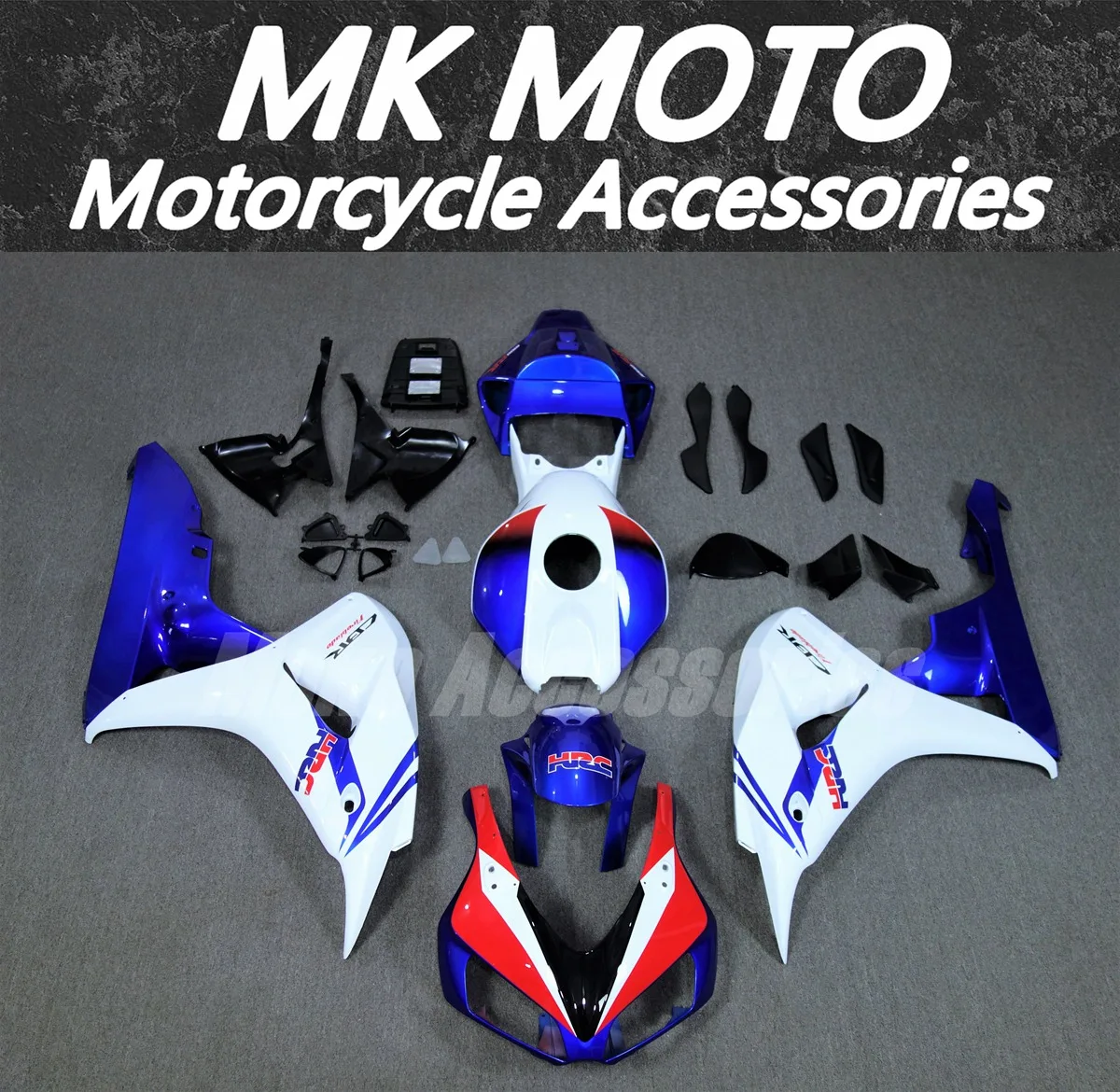 

Комплект обтекателей для мотоцикла Moke moto, подходит для Cbr1000rr 2006-2007, комплект кузовных работ, высокое качество, инъекция ABS, новый синий, белый