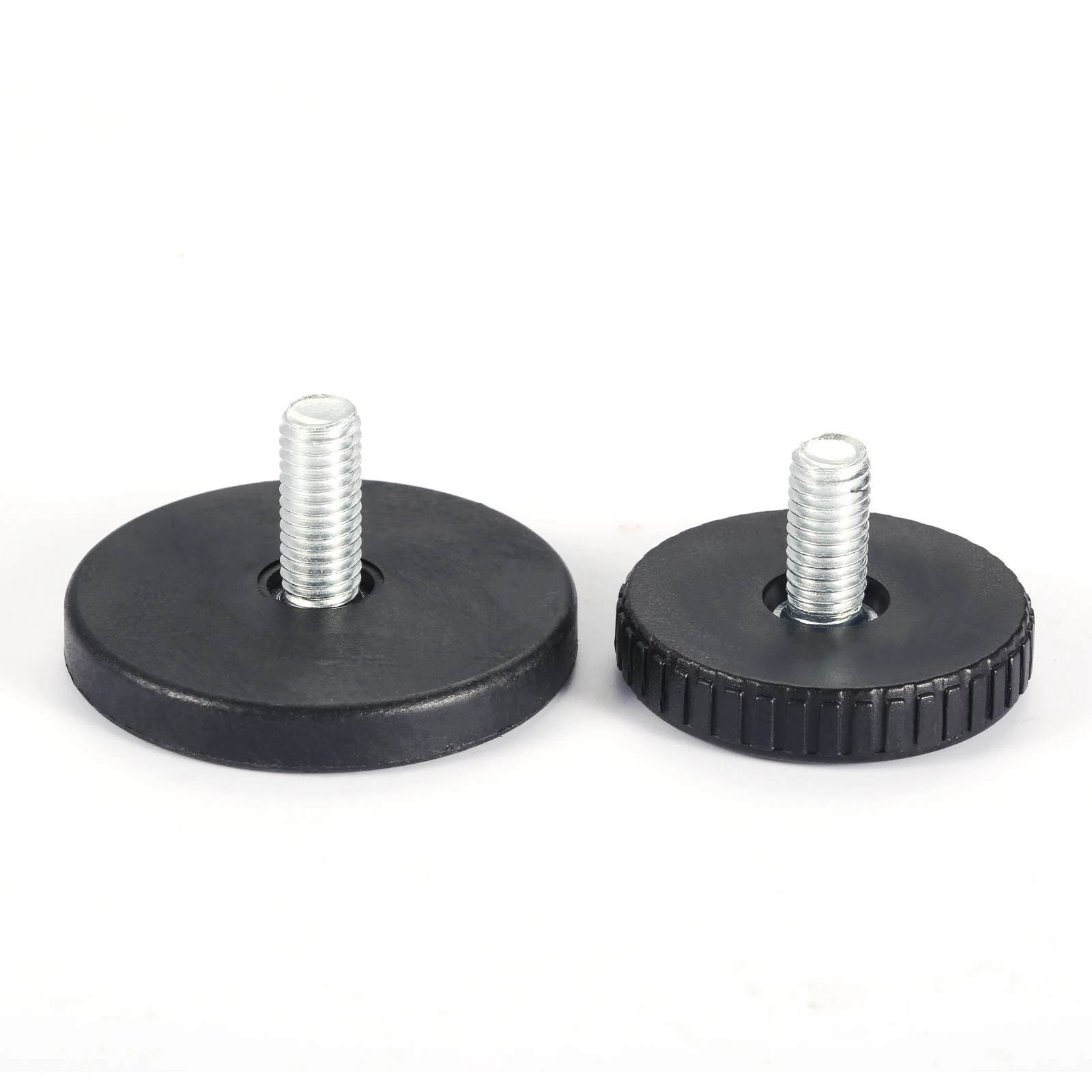 8pcs Adjusting Furniture Feet Round Base Leveling Height M8*18*40/50mm Thread Screw Balance Rack Table Shelve Railing Chair Leg