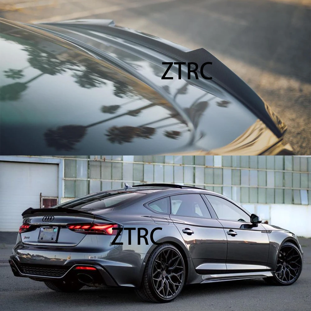 Car Spoiler For Audi A5 S5 RS5 B9 B9.5 B10 2Door 4Door Sportback/Coupe/Convertible M4 Style Real carbon fiber material 2017-2023