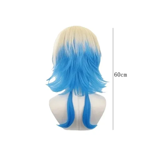 Imagen 2 del producto Pelucas de Cosplay de Anime Blue Lock Kaiser, cabello sintético resistente al calor, juego de rol, accesorios preestilizados