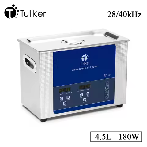 Household 4L Ultrasonic Cleaner heated Oil Rust Removal Engine Parts Hargware Glassware Ultra Sonic Cleaning Bath Stainless Tank