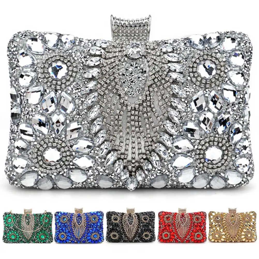 

Женские вечерние сумки с бриллиантами, стразы, сумка через плечо с бриллиантами, блестящая сумка через плечо для вечеринок, свадебных клубов
