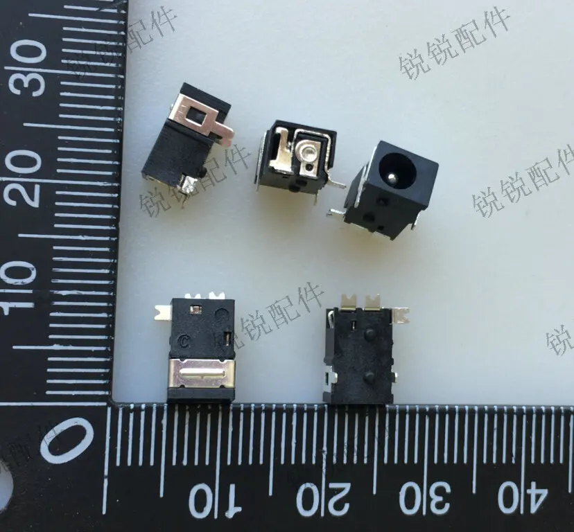 For 3.5 DC power socket front plug and rear stick DC-045  5PIN DC socket charging interface female socket